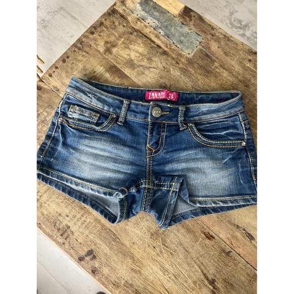 Zanadi Pants - ZANADI Micro Mini Shorts Studded Detail Stretchy Low Waist Shorts Size 3
